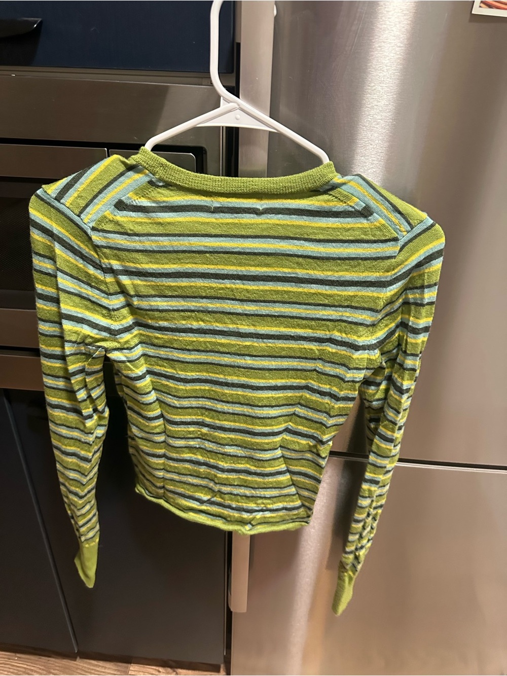J. Crew Carolyn fitted crewneck sweater in striped merino wool - Picture 3 of 4